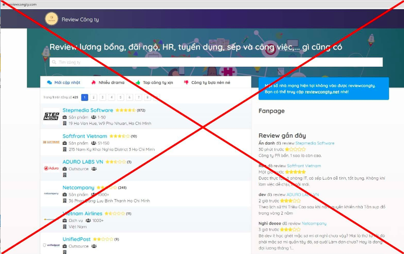 Tố cáo website reviewcongty đăng tải nội dung sai sự thật về HV Group để trục lợi